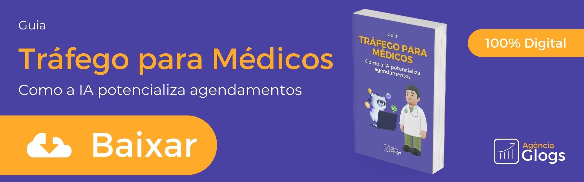 Banner CTA Guia Tráfego para médicos